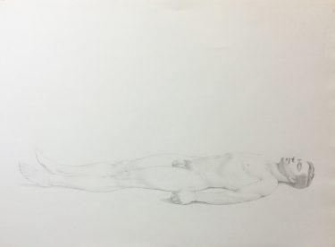 Kurt Kauper Study of Man Lying Down